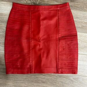 Leather skirt